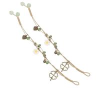 NOLITOY 2 Stück Retro Ethno Armbänder aus Keramik Modisch Geflochten Langlebig und Leicht Stilvolle Vintage Armschmuck für Frauen Geschenk zu Hochzeit Geburtstag Weihnachten