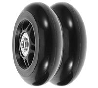 NOLITOY 2 Stück Universelle Geräuscharme Gummi Ersatz Lenkrollen 76mm X 24mm für Reisekoffer Gepäck Reparaturteile