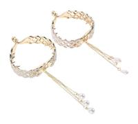 NOLITOY 2stücke Haarspange mit Strasssteinen für Damen Dekorative Haarclips mit Glitzer-strasssteinen Sicherer Halt durch Nackenclip Elegantes Styling-accessoire für Partys und Hochzeiten