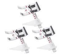 NOLITOY 3 Stück Nähfuß Set Präzisions Nähmaschinen Zubehör Vielseitig für Geradstich und Rollsäumer Saumhilfe Kompatibel mit Brother Singer und Weiteren Modellen für DIY Kleidung