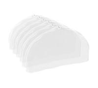 NOLITOY 6 Stück Transparente Schulterabdeckungen aus Stabilem Kunststoff Atmungsaktiv Faltbar Schutzhüllen für Kleidung Staubschutz für Garderobe und Reisen 60 X 30 CM