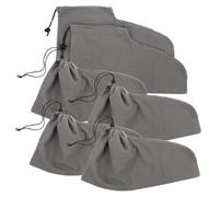 NOLITOY 6stücke Schuhbeutel mit Kordelzug für Reisen Wiederverwendbare Baumwollbeutel zum Packen Atmungsaktiver Schutz gegen Staub Platz für Mehrere Schuhe Leicht und Tragbar für Damen