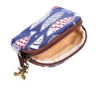 NOLITOY Kleine Münzgeldbörse im Japanischen Stil Kartenetui Trendy Münzbeutel für Damen Süße Wechselgeldbörse für Kleingeld und Schlüssel