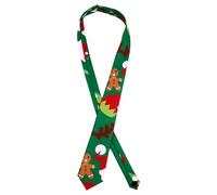 NOLITOY Leichte Faltbare Herren Weihnachtskrawatte aus Stoff mit Bedrucktem Motiv Weiches Kostümaccessoire für Festliche Anlässe und Geschenk