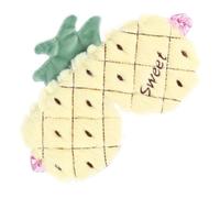 NOLITOY Plüsch Schlaf Augenmaske mit Cartoon Ananas Motiv Atmungsaktive Weiche Schlafbrille für Damen und Herren Leichte Augenbinde zum Schlafen und Reisen Hautfreundlich Zufällige Farbe