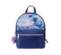 Nomadict Gaming Bag Stitch Hokusai Waves Rucksack mit Fach entworfen für Nintendo Switch®, 28 x 22 x 12 cm, offizielles Disney-Lizenzprodukt