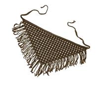 NONGYU Dreieckiger Schal aus weichem Polyester mit atmungsaktivem Häkeldesign, Mehrzweck-Kinderwagen-Decke, Foto-Haar für Frauen und Mädchen, multifunktionaler Schal, braun, One size