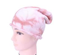 NONGYU Hip-Hop-Strickmütze für Damen und Herren, dehnbar, gestrickt, Farbverlauf, Batikdruck, Winter, winddicht, warm, Baggy, Totenkopfkappe, Ohren-Trapper-Mütze, B, One size