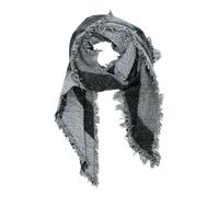 NONMON Schal Damen Warme Winter Schals Langer Damen Schal Kariert Pashmina Karo Tartan Schultertuch Musselin Deckenschal XXL Oversized Fransen Poncho für Herbst Winter 250x70cm, Schwarz