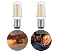 Noobibaba Nähmaschinenlampe B15D, 4W ersetzt 15W-30W Glühbirnen, Nicht dimmbar 220-240V 2 Stück (Warmweiß 3000K)