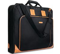Noozion Kleidersack für Reisen, groß, Leder, Handgepäcktasche, zum Aufhängen, Reisetasche, wasserdicht, Koffer, Gepäcktasche für Männer und Frauen, Geschäftsreisen, mit Schultergurt, Schwarz, Schwarz