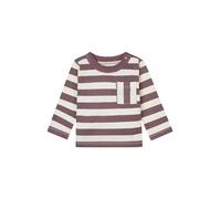 Noppies Baby - Jungen Boys Tee Givet Long Sleeve Stripe T-Shirt, Flint - N236, 80 EU
