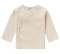 Noppies Unisex Baby U Tee Overlap Ls Rib Nanyuki T Shirt, Ras1202 Oatmeal -P611, 50 EU