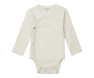 Noppies Wickelbody langarm Rippqualität 74 beige