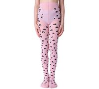 NOQ Mädchen ausgefallene bedruckte Strumpfhose gemusterte Feinstrumpfhose 40 den Tanzschule Tierdruck, Sierra Cotton Candy 10-11 Jahre (140-146)