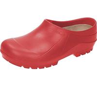 Nora PU Comfy Clog Unisex - Extrem Leicht, Rutschhemmend, Kälteisolierend und Kälteflexibel - Rot - Gr. 39