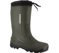 Spirale John Herren Gummistiefel Warm Gefüttert Winterstiefel Schneestiefel Warmfutter Arbeitstiefel Regenstiefel Wasserdicht, oliv, EU 44