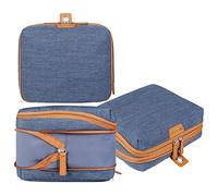 Nordace Reise-Organizer-Set für Damen und Herren, 2 x Packwürfel und 1 x Kulturbeutel, langlebig und wasserabweisend, Blau