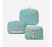 Nordace Reise-Organizer-Set für Damen und Herren, 2 x Packwürfel und 1 x Kulturbeutel, langlebig und wasserabweisend (Aqua)