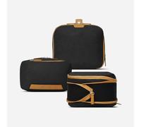 Nordace Reise-Organizer-Set für Damen und Herren, 2 x Packwürfel und 1 x Kulturbeutel, langlebig und wasserabweisend (Schwarz-Braun)