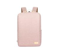 Nordace - Smart Backpack - Siena Rucksack 19L-Vol. Laptop-Fach USB-Anschluss wasserbeständig Gew:0,88kg Gepäckriemen Sicherheitstasche Wasserflaschenfach schlankes Design (Pink)