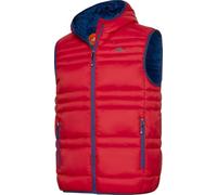 NORDCAP Herren Steppweste, leichte Outdoor-Weste, warm und windabweisend, sportliches Gilet mit Kapuze und Reißverschlusstaschen, Rot, Gr. XXL