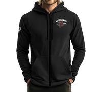 NORDGARD Hoody Heritage in Schwarz I Größe XXL I Sportlicher Zip-Hoodie für Damen & Herren I Unisex-Kapuzenpullover aus Baumwolle I Viking Sweatshirt mit Kapuze I Moderner & hochwertiger Pullover