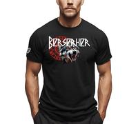 NORDGARD Viking T-Shirt Berserker 2 in Schwarz I Größe S I Herren Tshirt aus 100% Baumwolle I Wikinger T-Shirt I Shirt nordische Mythologie I Ideal für Freizeit & Sport I Oeko-TEX Zertifiziert