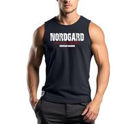NORDGARD Viking Tank Top Asgard in Marine I Größe 3XL I Herren Muskelshirt aus 100% Baumwolle I Wikinger Tanktop I Shirt nordische Mythologie I Ideal für Freizeit & Sport I Oeko-TEX Zertifiziert
