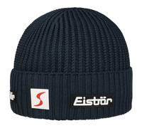 Eisbär Nordic Skipool Umschlagmütze Strickmütze Skimütze Wollmütze Merinomütze Wintermütze Damen/Herren - Made in Austria mit Umschlag, Futter, Futter Winter Herbst-Winter - One Size Petrol