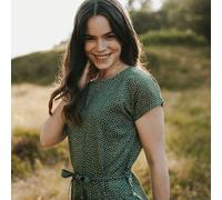 NORDLICHT Damen Kleid ELIN mit Punkten aus 100% Ecovero Grün XL