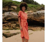 NORDLICHT Damen Kleid Wickelkleid Jersey aus 100% Bio-Baumwolle MINJA Orange L