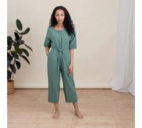 NORDLICHT Damen Musselin Jumpsuit aus Bio-Baumwolle LINN Grün L