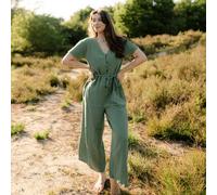 NORDLICHT Musselin Jumpsuit Lara aus Bio-Baumwolle Grün L