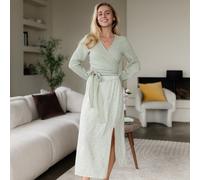 NORDLICHT Musselin Wickelbluse Freda aus 100% Bio-Baumwolle Salbei (Grün) S