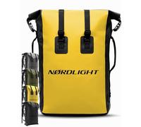 Nordlight Wasserdichter Rucksack Dry Bag 35l - (Gelb) Roll Top Rucksack mit gepolstertem Tragegurt, wasserdichte Tasche für Wassersport, Fahrrad Rucksack, Kurierrucksack, Trekking, Angeln