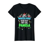 Nordpolhelfer Pamela Weihnachten Pamela Name Preisgünstiges Grafik-T-Shirt, Damen, Schwarz, L