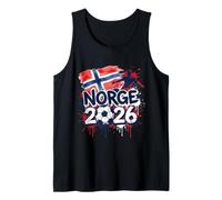 Norge NOR 26 Fan Paint Splash Norweger Flag Graffiti Art Tank Top