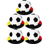 normani 1, 2, 5 oder 10 Deutschland Fußball Mütze Schlapphut mit Krempe Fußballhut in Deutschlandsfarben Farbe 5 Stück