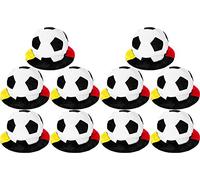 normani 1, 2, 5 oder 10 Deutschland Fußball Mütze Schlapphut mit Krempe Fußballhut in Deutschlandsfarben Farbe 10 Stück