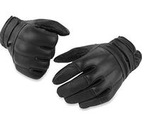 normani 1 Paar Polizei Quarzsandhandschuhe Einsatzhandschuhe aus echtem Rindsleder (XS-5XL)