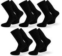 normani 10 Paar Diabetiker Gesundheitssocken Herren Socken ohne Gummi Farbe Schwarz Größe 43/46