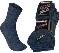 normani 10 Paar Stabile Arbeitssocken Socken - Ferse und Spitze EXTRA verstärkt - ohne Gummidruck Farbe Blau Größe 47-50