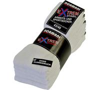 normani 10 Paar Stabile Arbeitssocken Socken - Ferse und Spitze EXTRA verstärkt - ohne gummidruck ! Farbe Weiß Größe 43/46