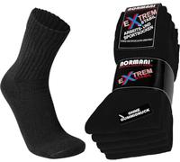 normani 10 Paar Stabile Arbeitssocken Socken - Ferse und Spitze EXTRA verstärkt - ohne Gummidruck Farbe Schwarz Größe 39/42