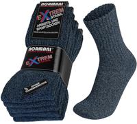 normani 10 Paar TOP Stabile Herren Arbeitssocken mit 92% Baumwolle Fersen und Spitzen verstärkt Farbe Blau Größe 43/46