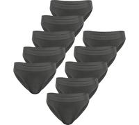 normani 10 x Herren Retro Slips aus Bio-Baumwolle - Atmungsaktive Unterhosen Unterwäsche Boxershorts für Männer mit weichem Bund Farbe Retro/Grau Größe 3XL