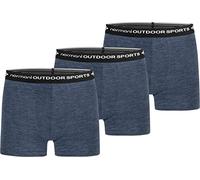 normani 1er Pack 2er Pack 3er Pack Herren Merinounterhose mit MULTIRABATT Merino-Boxershorts Funktionsunterhose - 100% MERINOWOOL 3er Pack Navy XL