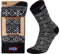 normani 2 Paar Skandinavische Socken aus 80% Wolle Canadian Norweger Dänemark Warme Strapazierfähige Wintersocken Damen Herren Farbe Anthrazit Größe 47-50
