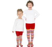 normani 2 Paar Thermo Strumpfhosen mit Elasthan und Baumwolle für Jungen und Mädchen | Kinderstrumpfhose Tights Farbe Rot Größe 74/80